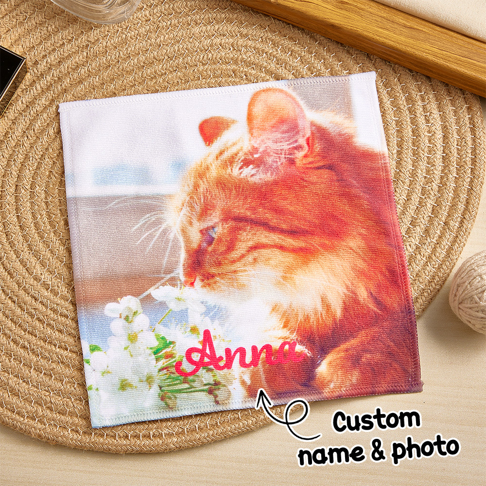 名入れハンカチ カスタマイズハンカチ カスタマイズベビーハンカチ ペット誕生祝福 結婚祝福 記念日 誕生日プレゼント ギフト