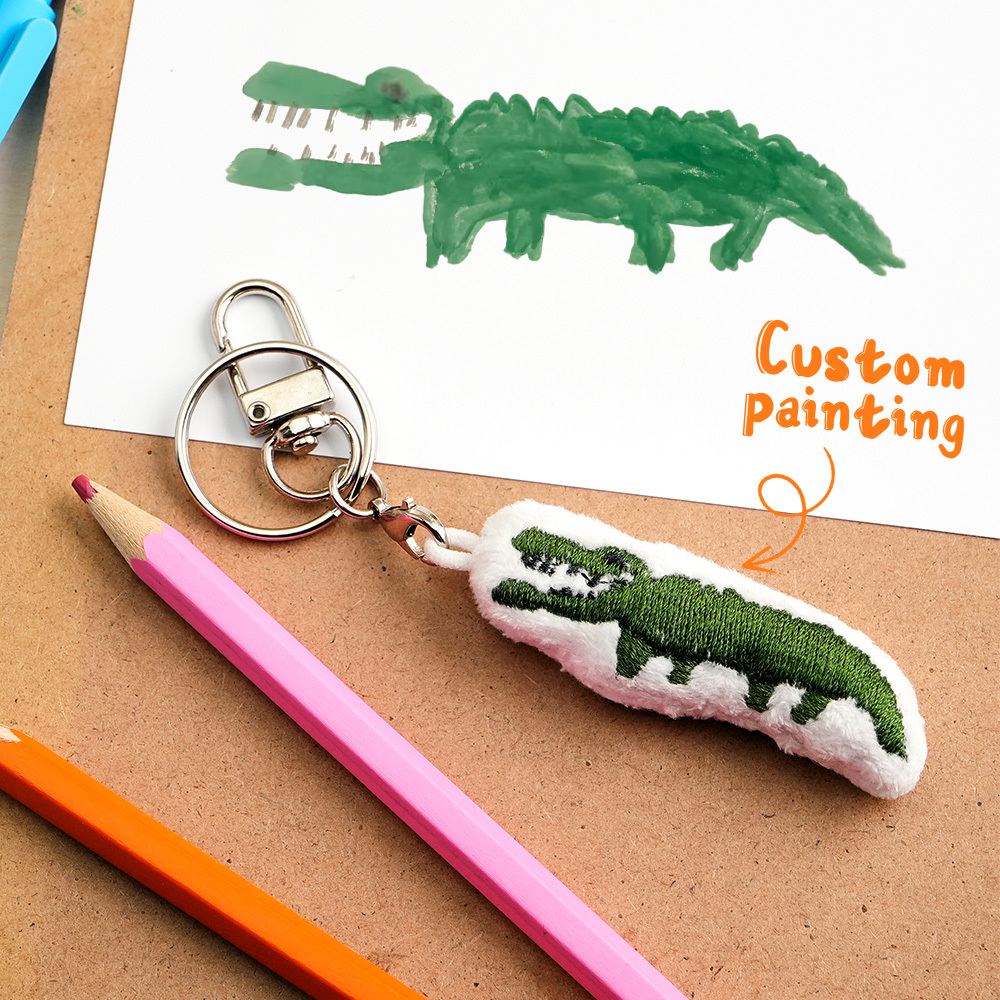 子供の絵からカスタムぬいぐるみキーホルダー、ぬいぐるみ落書き人形、アートワークぬいぐるみ手作りの思い出の記念品ユニークな家族のプレゼント