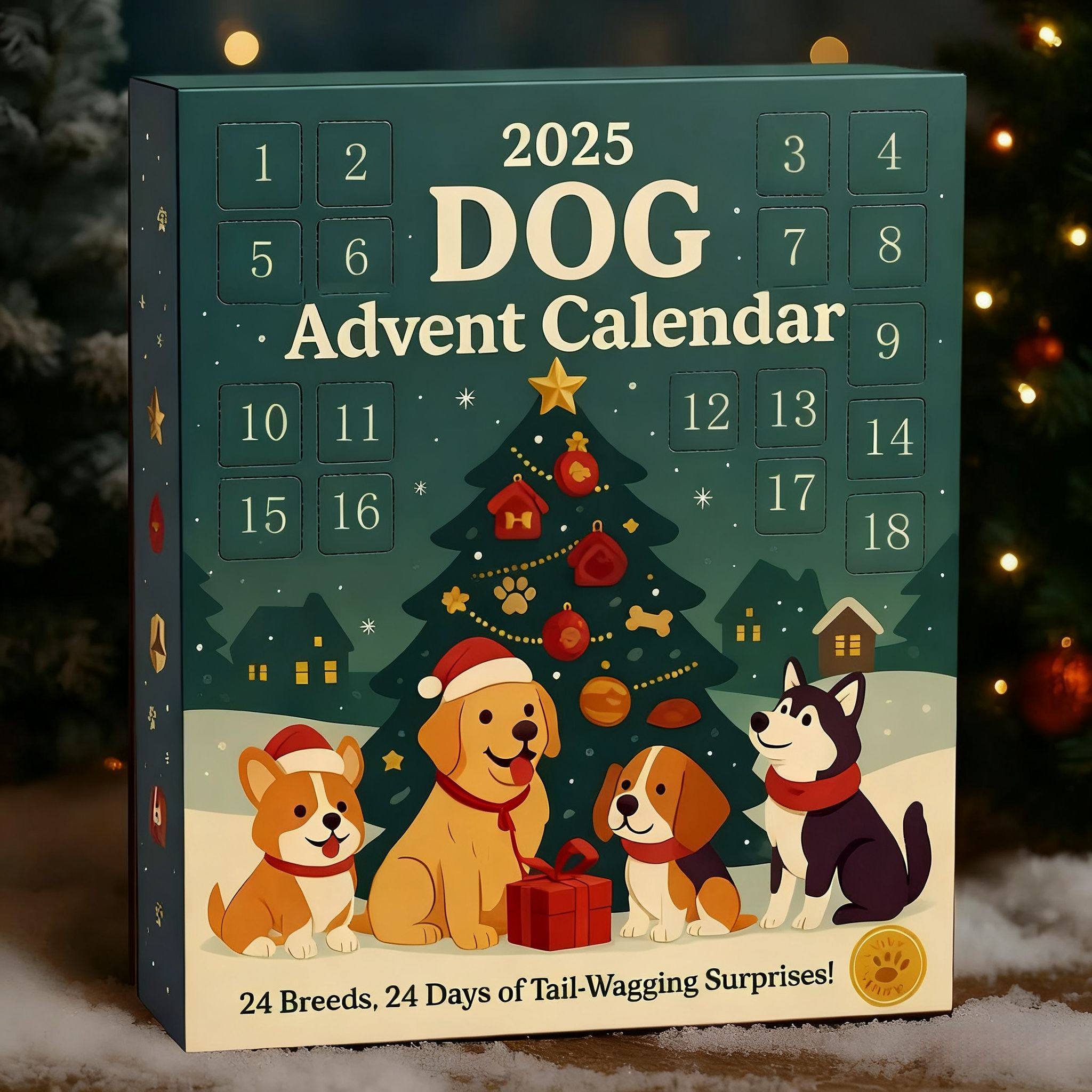 クリスマス 犬用アドベントカレンダー 2025 24日間カウントダウン ペット愛好家向けサプライズボックス