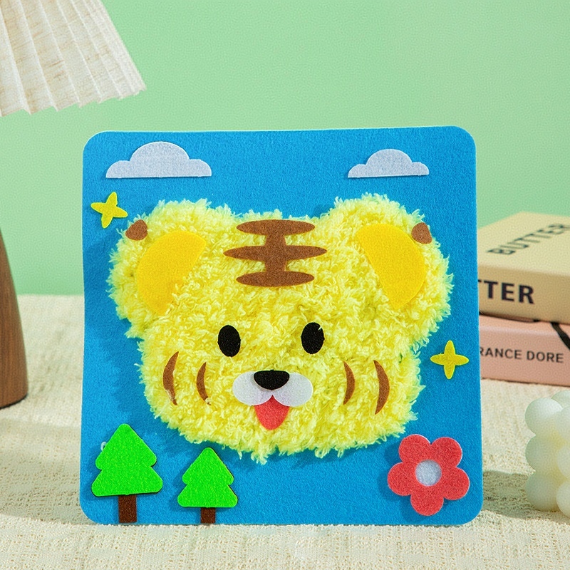 クリスマス Diy キッズ クラフトキット フェルト 裁縫 糸通し おもちゃ 楽しい手作りギフト お子様向け - 