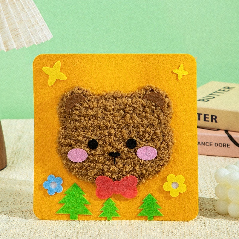 クリスマス Diy キッズ クラフトキット フェルト 裁縫 糸通し おもちゃ 楽しい手作りギフト お子様向け - 