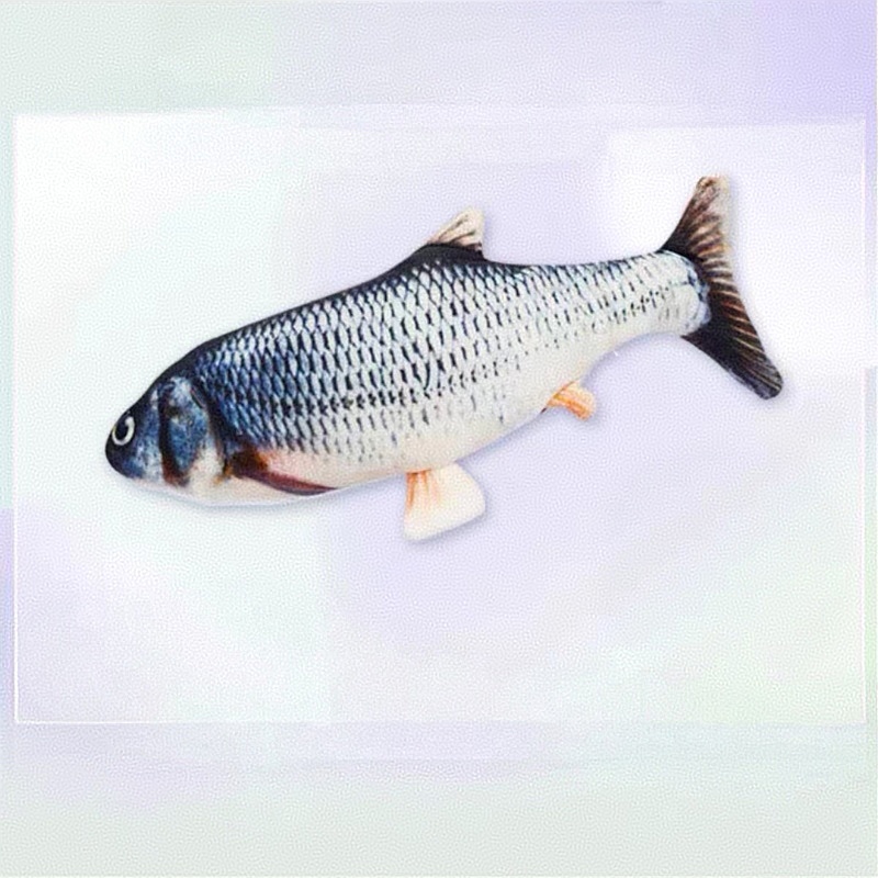面白いバタバタ魚のおもちゃ 電動で揺れるぬいぐるみ 子供用 インタラクティブ ジャンピング ペットおもちゃ 赤ちゃんを落ち着かせるおもちゃ - 