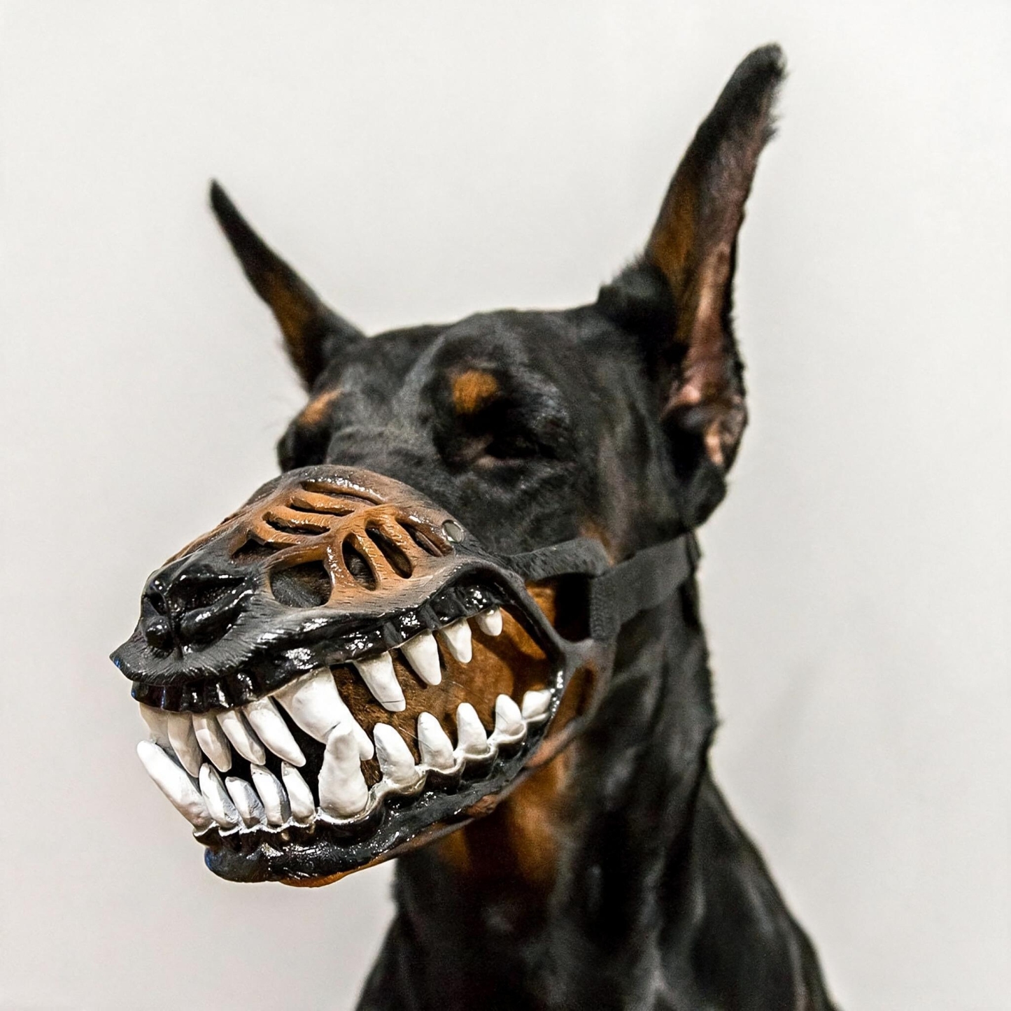 ハロウィン ヘルハウンド 犬用マスク｜悪魔・モンスター風 ペットコスプレ 仮装アクセサリー 愛犬のハロウィン衣装に