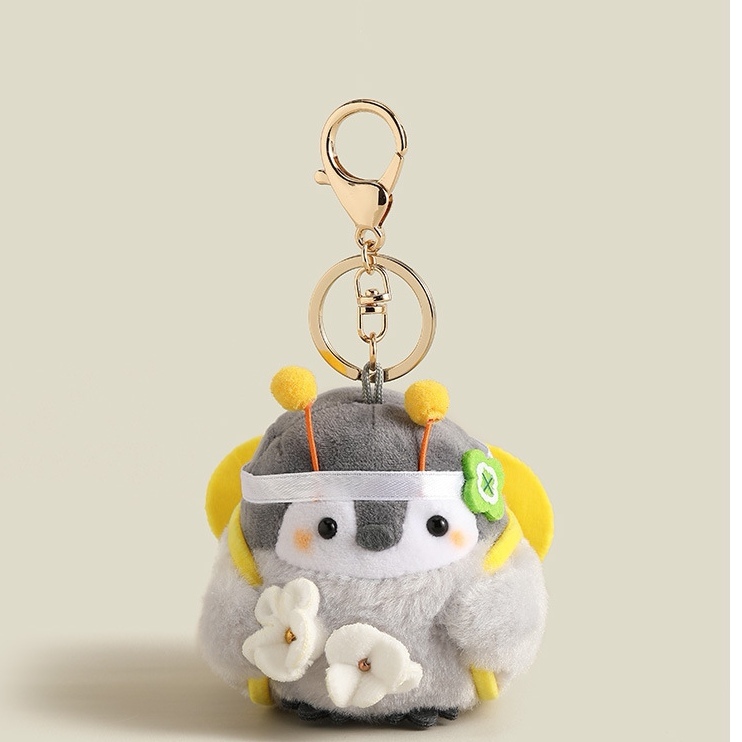 かわいいペンギンのぬいぐるみキーホルダー.かわいいペンギンのキーホルダー.彼女への素敵なギフト. - 