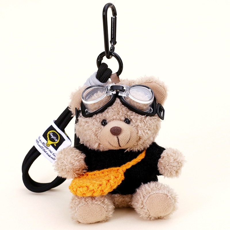 かわいいクマのキーホルダー ソフトぬいぐるみテディバッグチャーム
