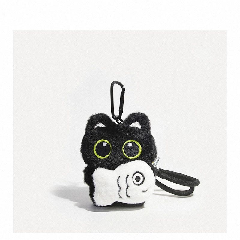 かわいい猫のキーホルダー ソフトキティバッグチャーム 猫好きへのクリスマスプレゼント - 