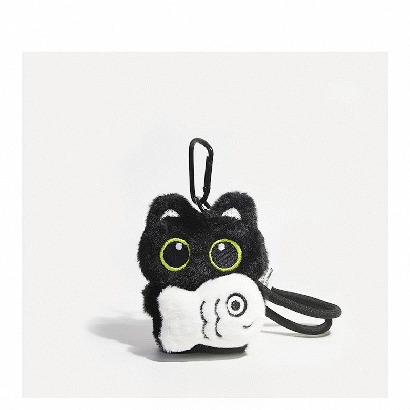 かわいい猫のキーホルダー ソフトキティバッグチャーム 猫好きへのクリスマスプレゼント - 