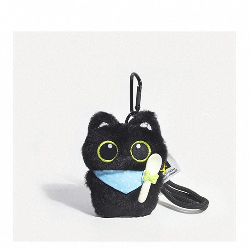 かわいい猫のキーホルダー ソフトキティバッグチャーム 猫好きへのクリスマスプレゼント - 