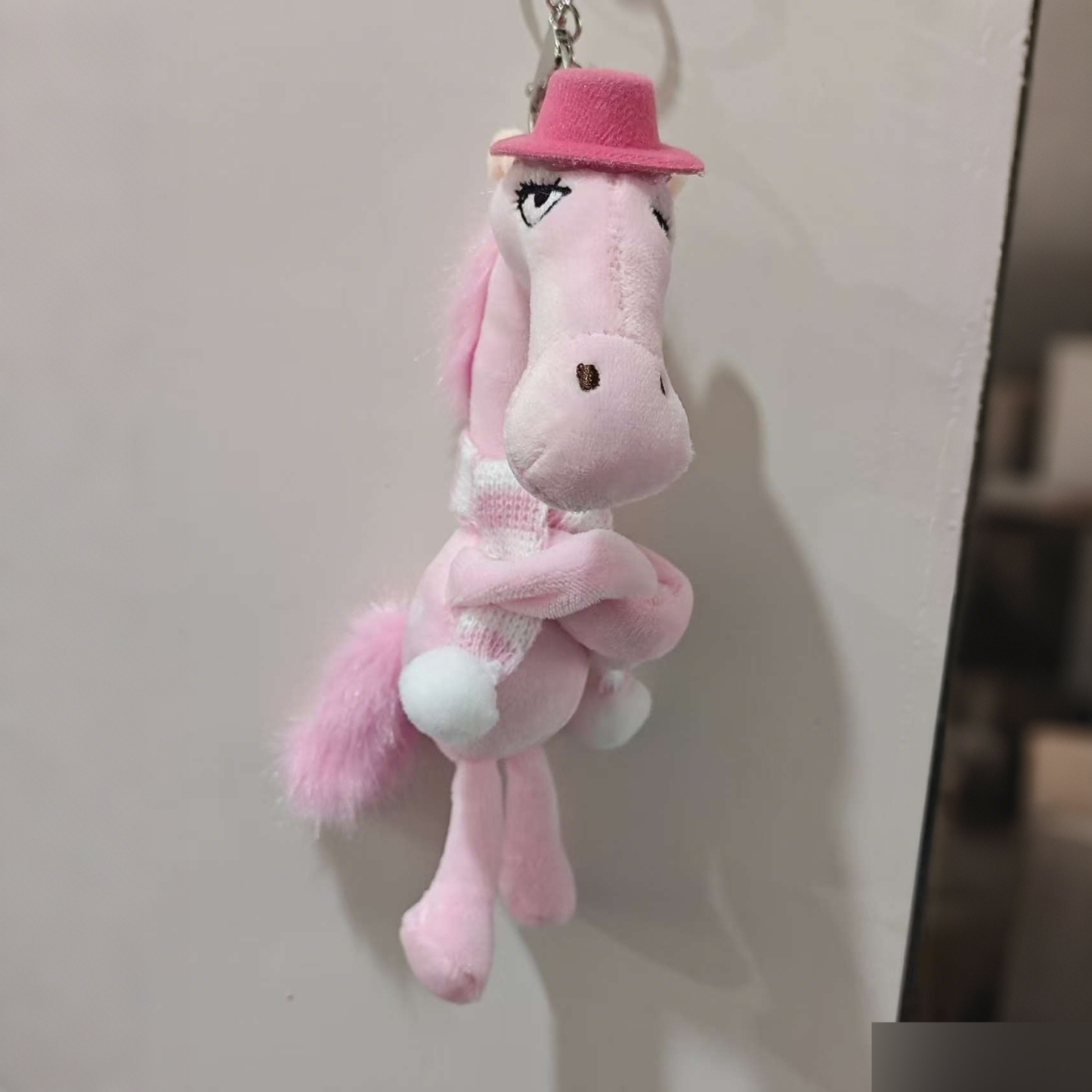 2026 ペガサス クールポニーカーキーチェーン 星座馬 ぬいぐるみ バックパックチャーム かわいい吊り下げ人形 - 