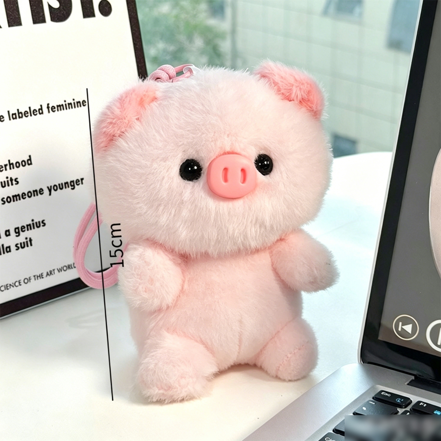 かわいい動物ぬいぐるみキーホルダーパンダクマ牛豚かわいいぬいぐるみチャームバッグペンダントソフトミニぬいぐるみギフト子供のための - GetPhotoBanketJP