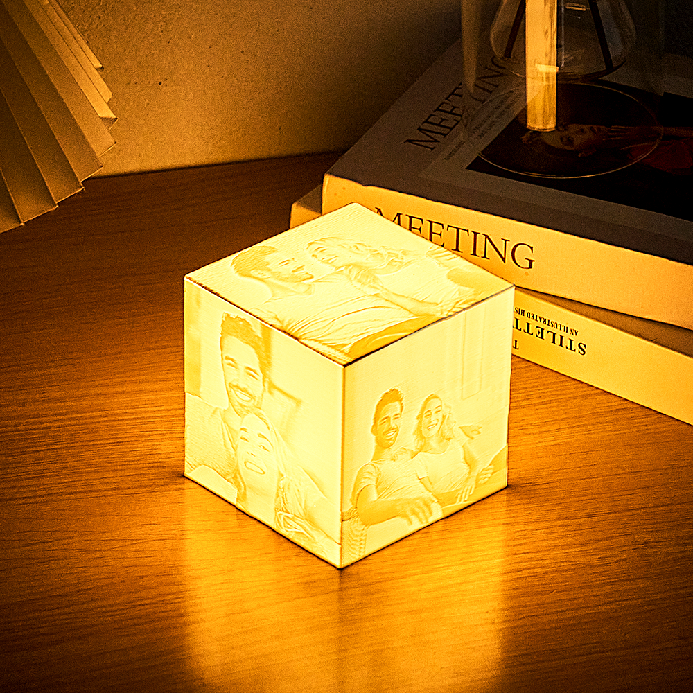 3dプリントナイトライトシャドウフォトキューブランプクリエイティブギフトカスタムフォトナイトライト