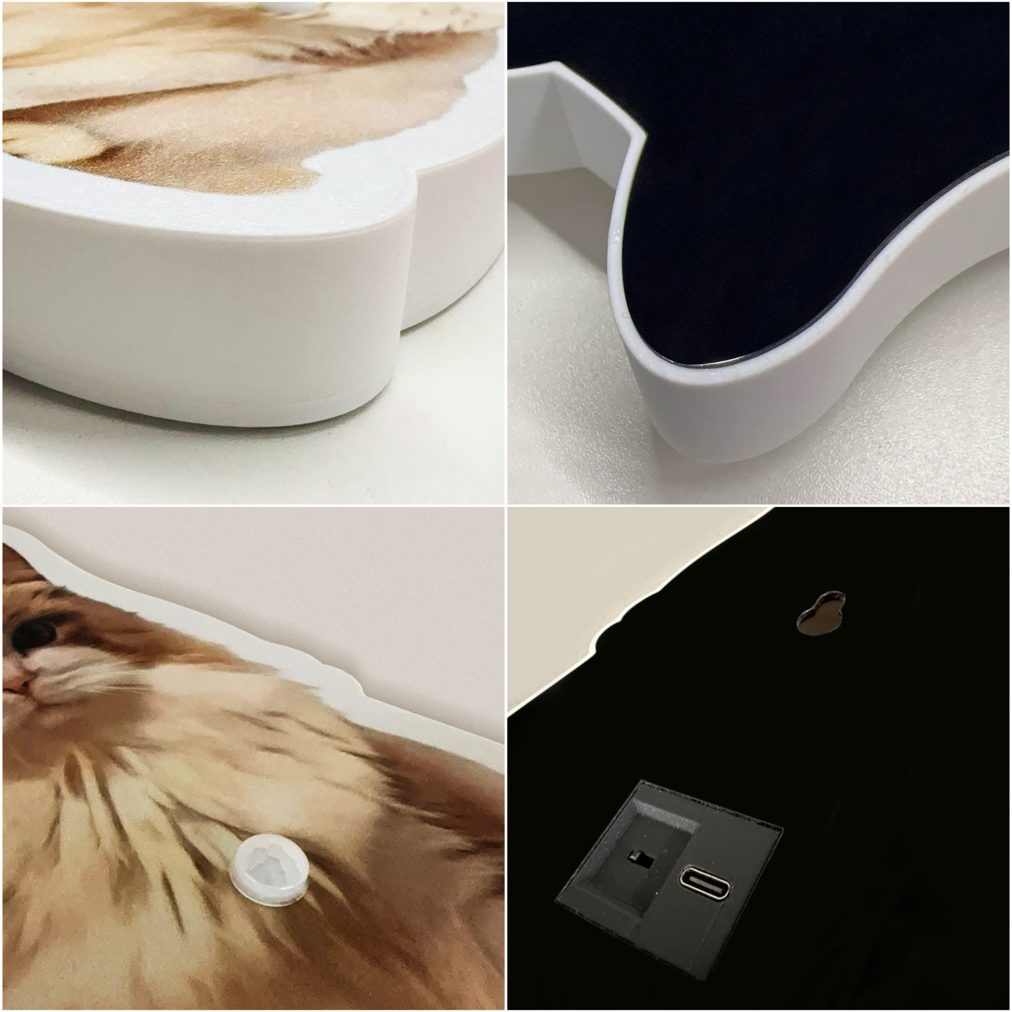 ペット愛好家のための,猫と犬のモーションセンサー付きパーソナライズウォールランプ,カスタムペット写真ナイトライト - 