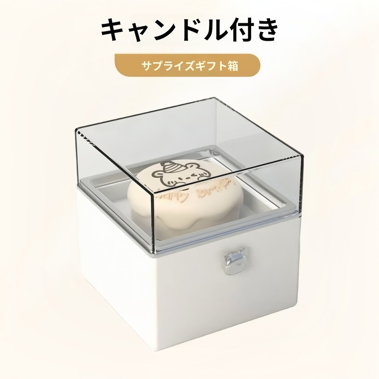 サプライズケーキボックス ネックレス ブレスレット リングボックス 誕生日プレゼント バレンタインデー 彼女 彼氏へのサプライズギフト ボックスのみ