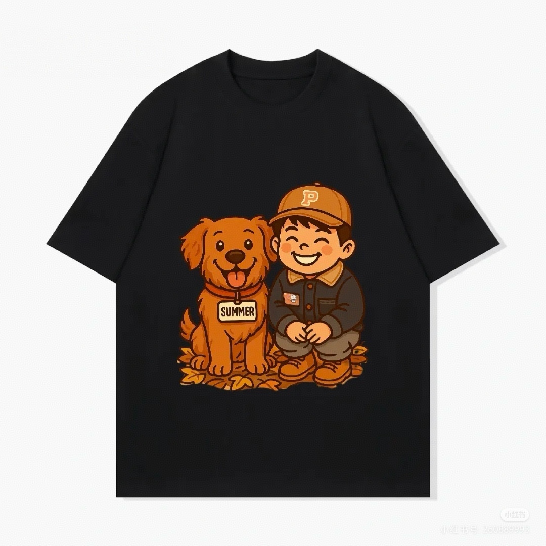 カスタム漫画ペットtシャツ ペット愛好家のためのパーソナライズされた写真tシャツ 恋人への写真ギフト