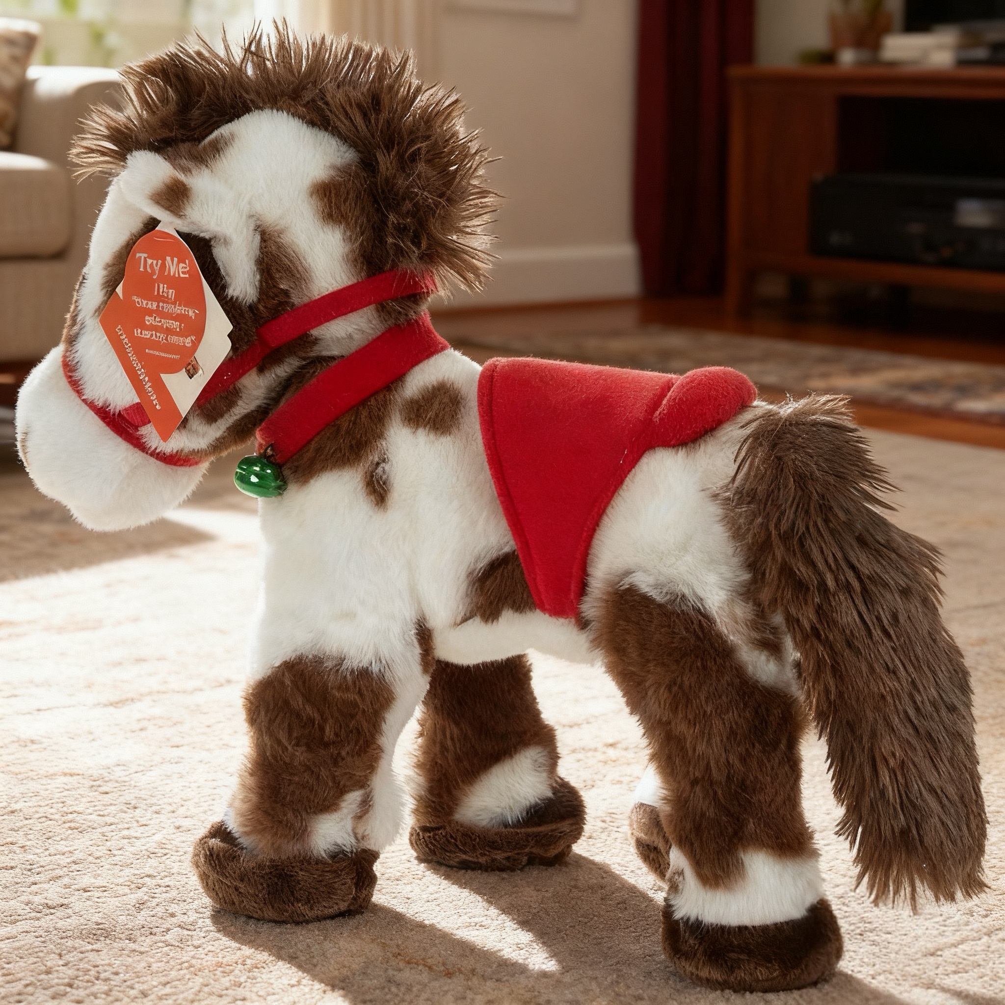 斑点のある電動ぬいぐるみ馬の歩行インタラクティブぬいぐるみポニーおもちゃ子供用かわいい動くぬいぐるみ馬ギフト