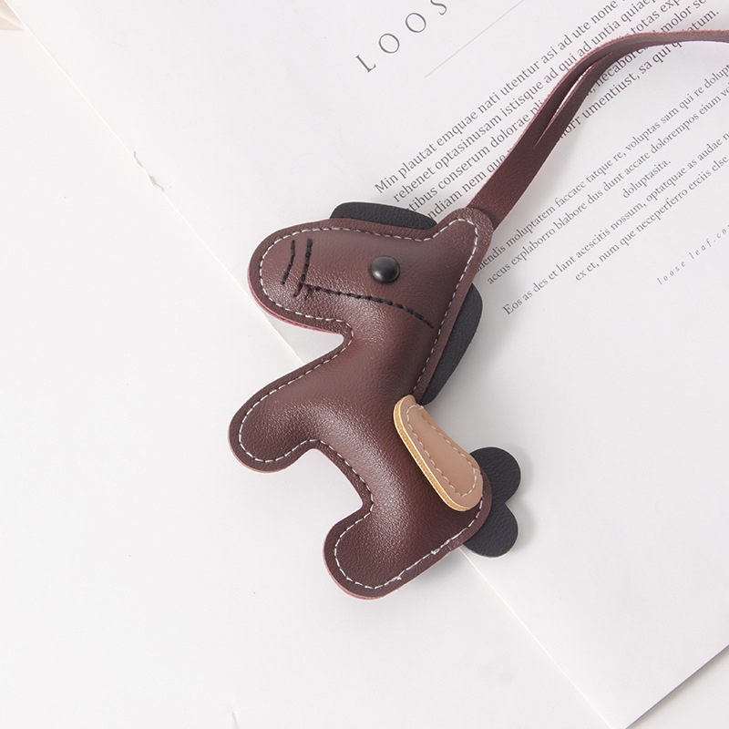 2026年幸運の馬革キーホルダー かわいいポニーバッグチャーム 富がやってくる かわいいアクセサリー