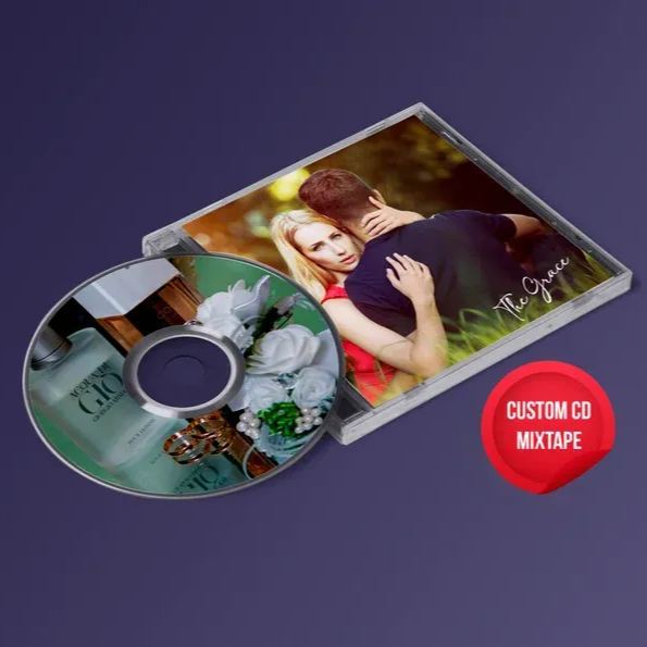 カスタム Cd & ジュエル ケース 5/10/16 曲|バレンタイン,結婚記念日のギフト Printyourdisc カスタム Cd ミックステープ |パーソナライズされたカスタム Cd アルバム -