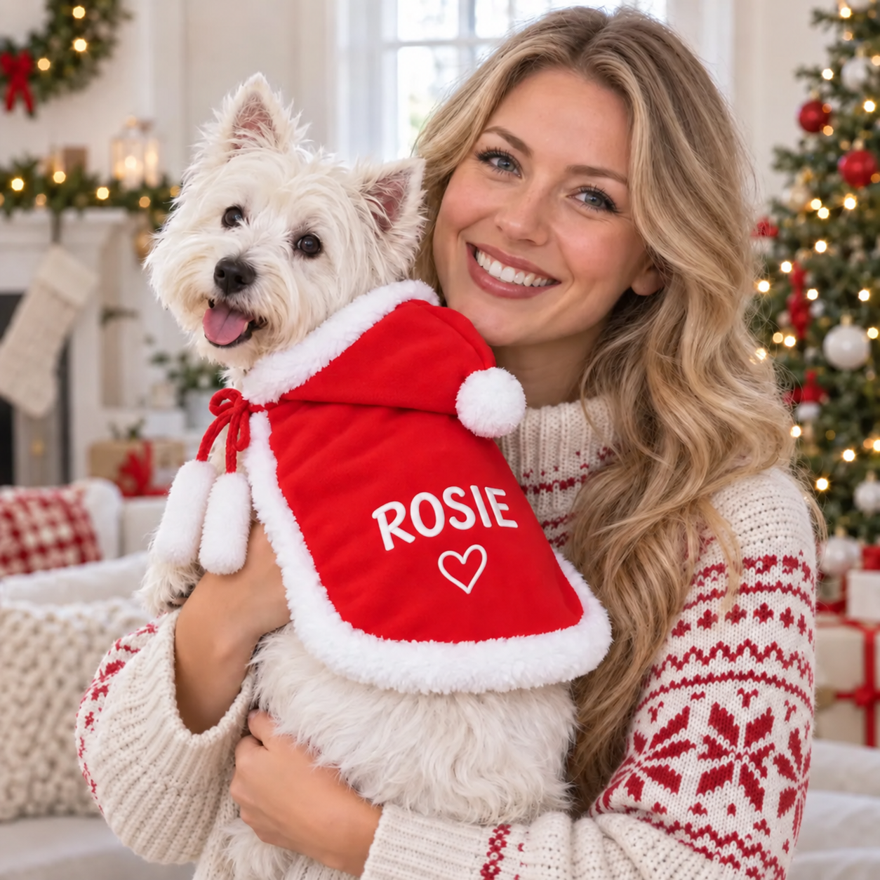 名前が印刷されたパーソナライズされたペットクリスマスケープ,犬と猫用のサンタホリデーコスチューム,お祝いのペットクリスマスギフト