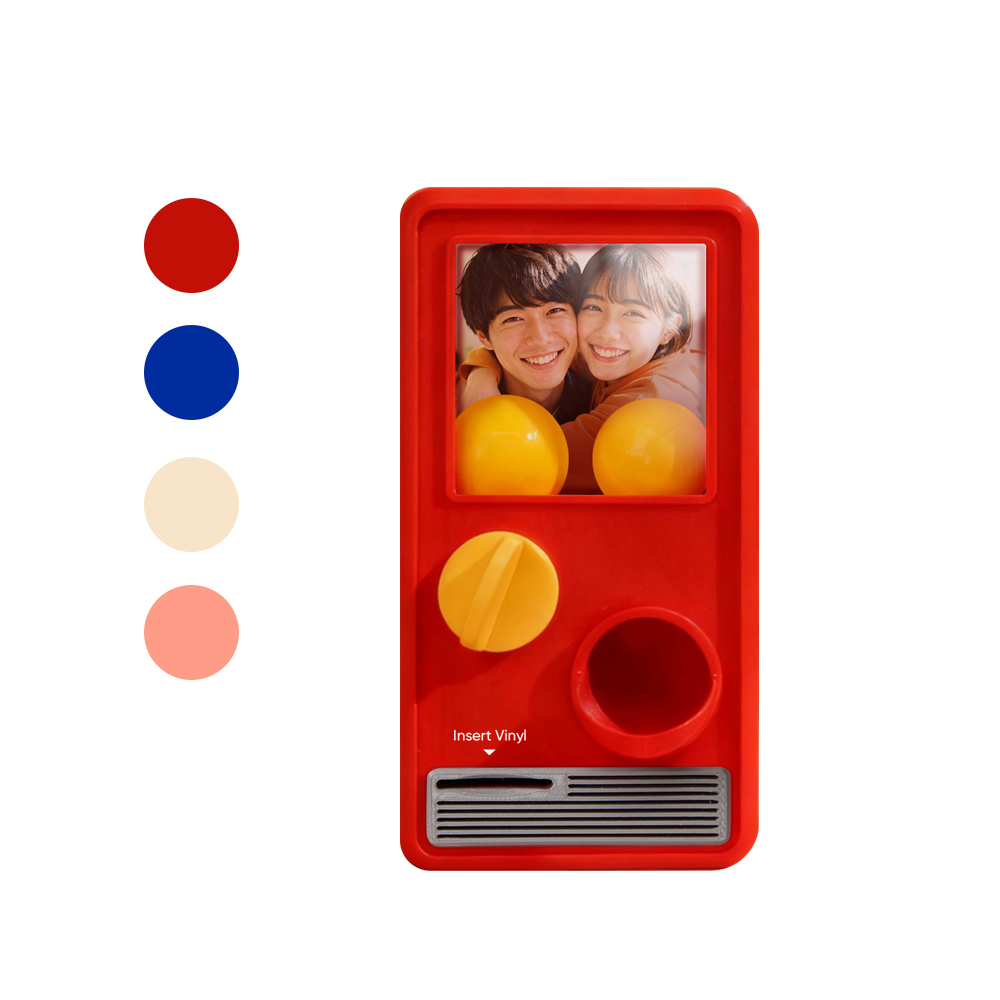 パーソナライズされた音楽と写真音楽ガチャポンマシンカスタムソングミニレコードボックス記念日ギフトクリスマスギフト
