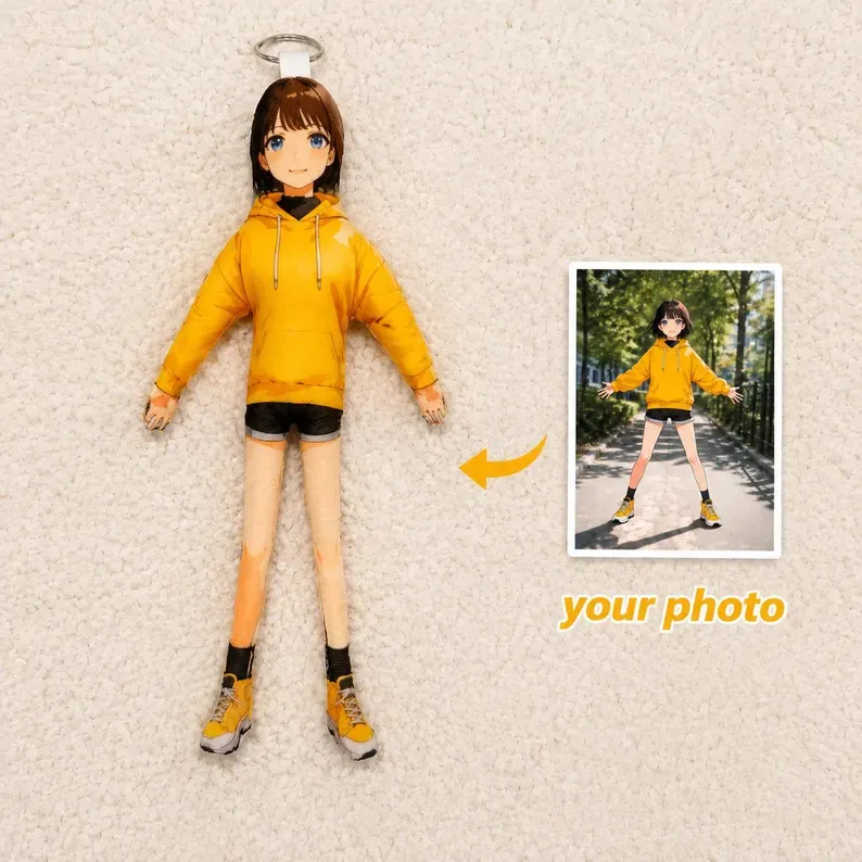 ポーズ可能なボディを備えたカスタム Mini Me 人形 – 友人へのカスタム人形ギフト カスタム醜い人形 カスタム写真付きぬいぐるみ - GetPhotoBanketJP
