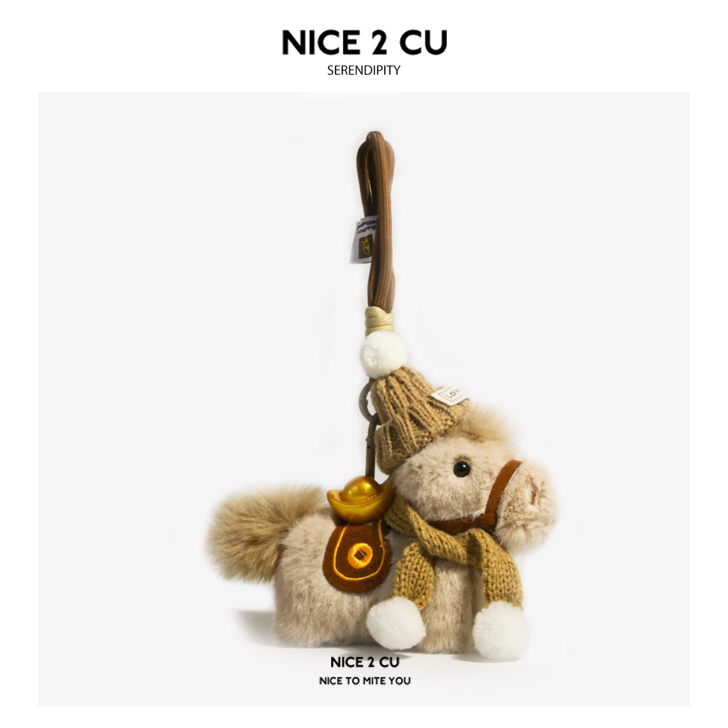 馬年ラッキーキーホルダー 2026 新年ギフト 彼へのポニーチャーム