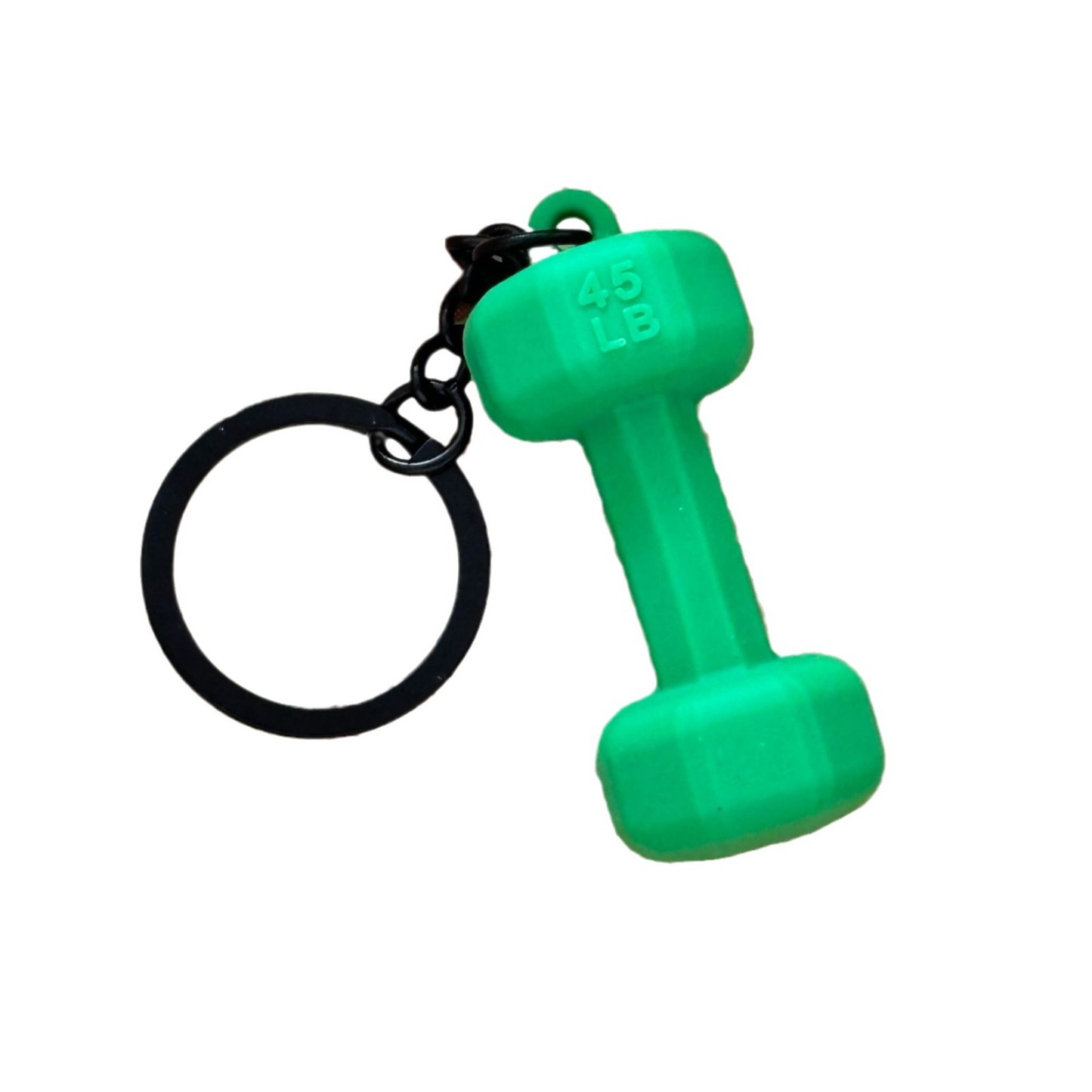 ダンベルキーホルダーアクセサリー機器ペンダントメタルミニバックパックキーホルダー - 