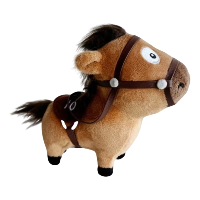 2026年幸運の星座馬ぬいぐるみキーチェーンかわいい馬人形バッグチャーム女の子友達への誕生日プレゼント