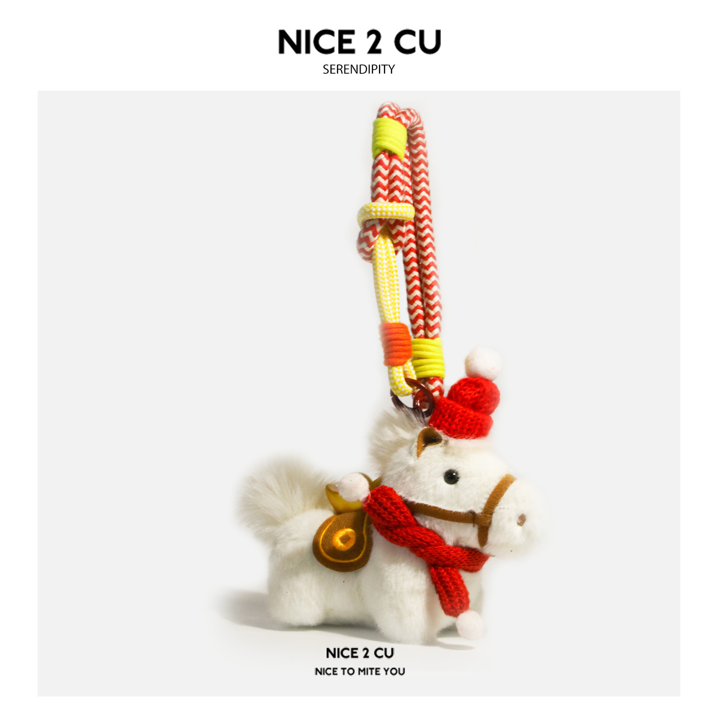 馬年ラッキーキーホルダー 2026 新年ギフト 彼へのポニーチャーム