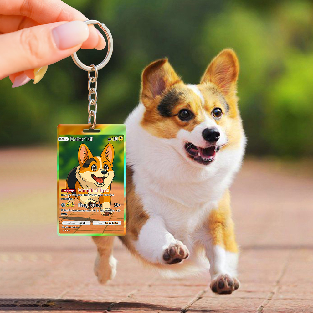 Custom Cartoon Photo Family Keychain Perfect Gift Personalized Gift with Photo & Text Acrylic Keychain Gift - MyMoonLampAu