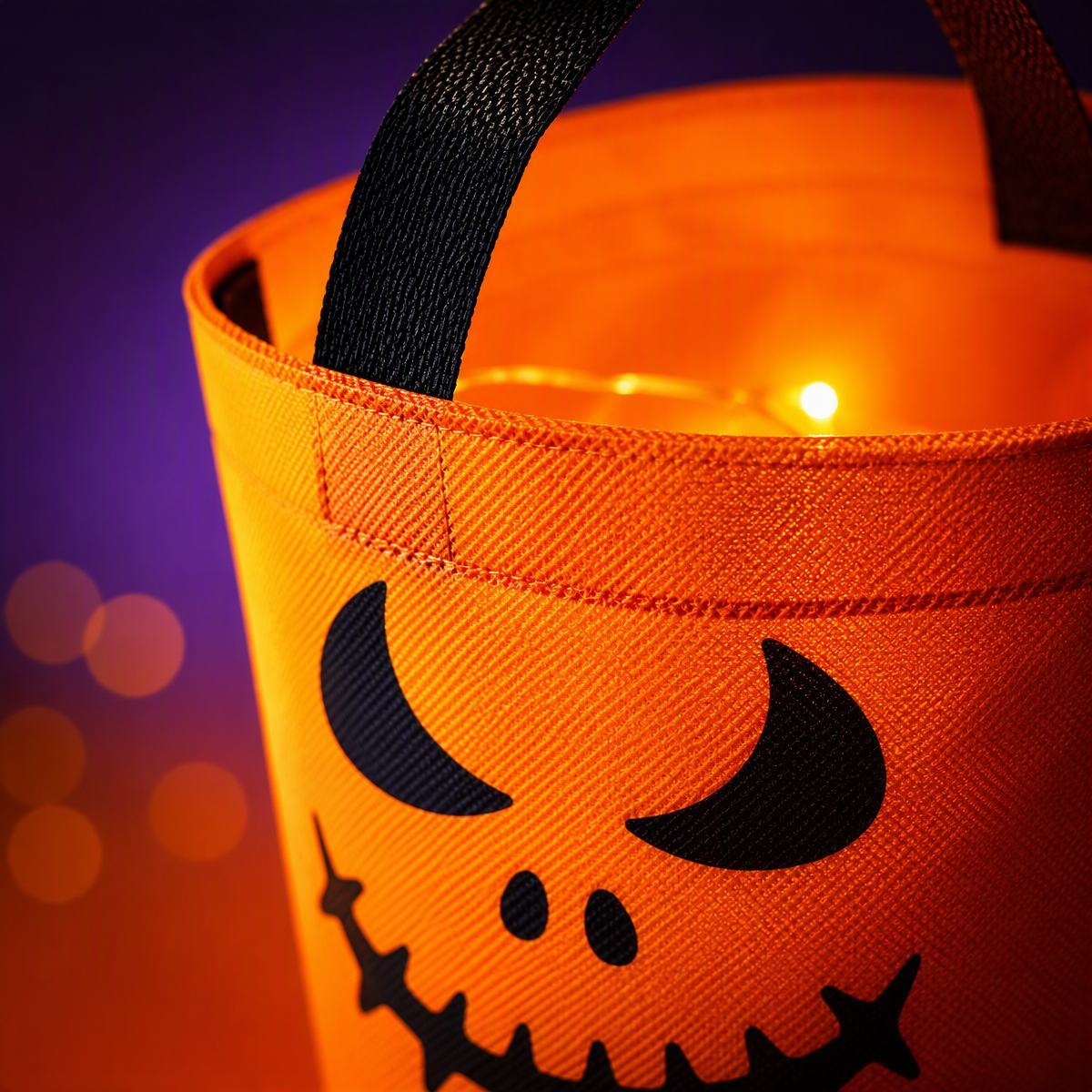 Custom LED Light Bucket Bag - Personalized Halloween Birthday Gifts For Kids - Little Boo Energy Glow Treat Bag for Kids & Trick-or-Treating - MyMoonLampAu