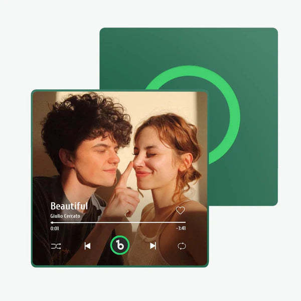 Father's Day Gift Custom Music Fridge Magnet Gift Colorful Frame Album Fridge Magnet Music Wall Photo Sticker Music Movement That Can Be Played Gift - MyMoonLampAu