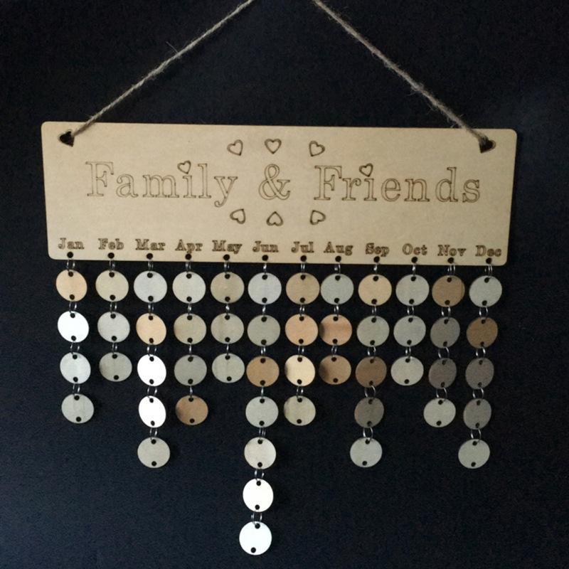 DIY Family Name Celebrations Board Personalised Family Birthdays Board Birthdays Calendar Board