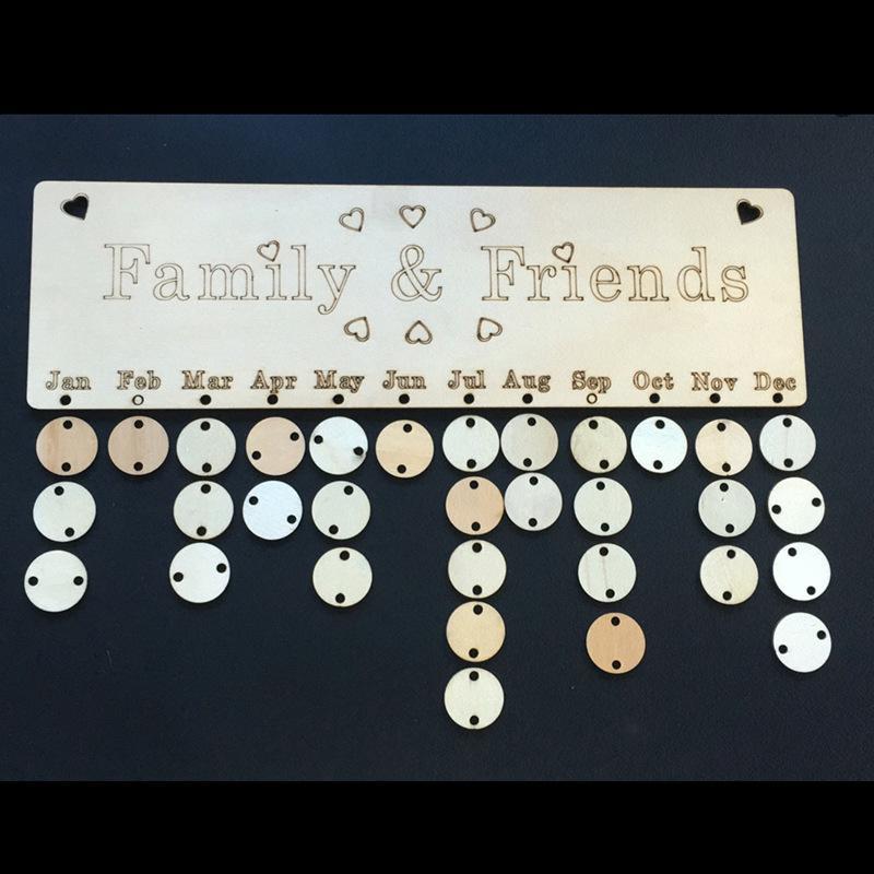 DIY Family Name Celebrations Board Personalised Family Birthdays Board Birthdays Calendar Board