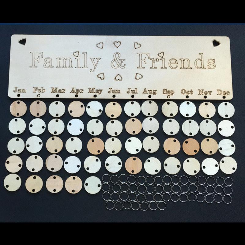 DIY Family Name Celebrations Board Personalised Family Birthdays Board Birthdays Calendar Board