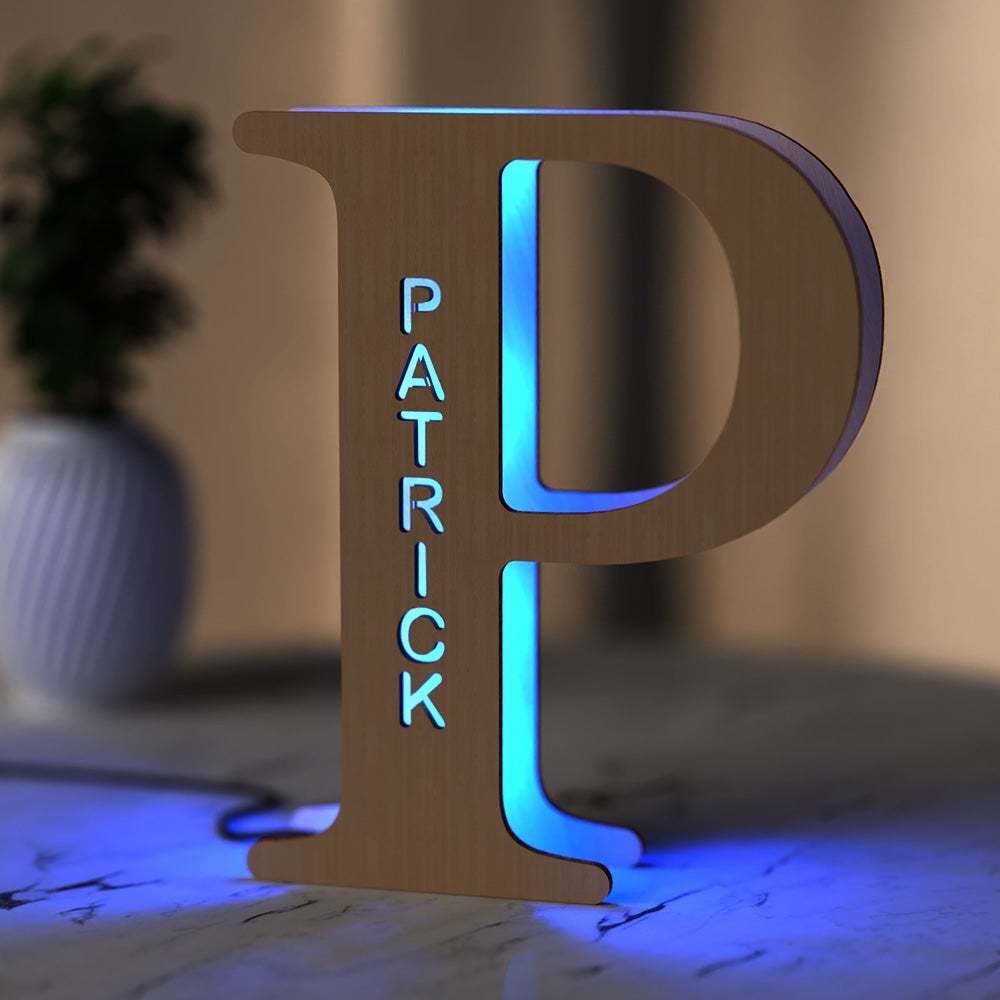 Custom Up Letter Wall Light Name Sign Bedroom Decor Light Corridor Light Night Lamp