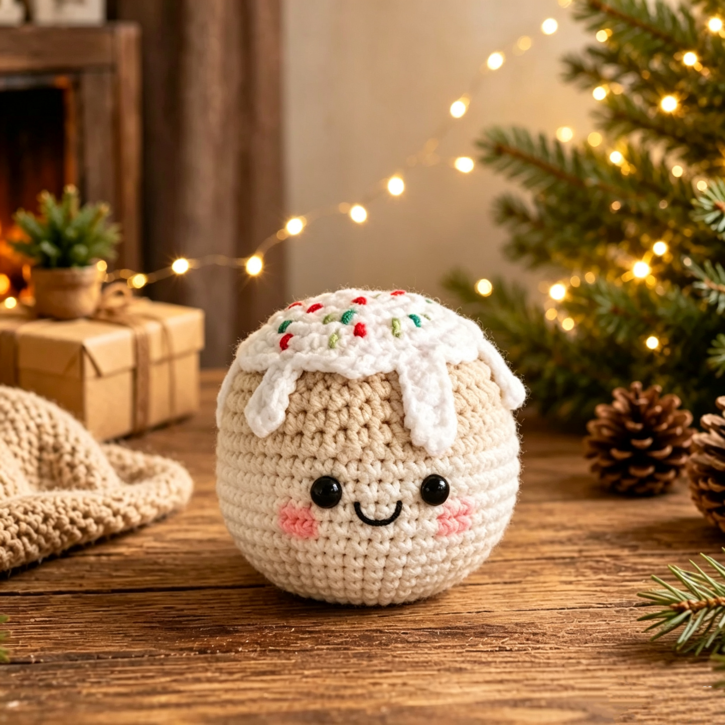 Handmade Crochet Christmas Plant Pots – Festive Holiday Decor Gift for Home & Office - MyMoonLampAu