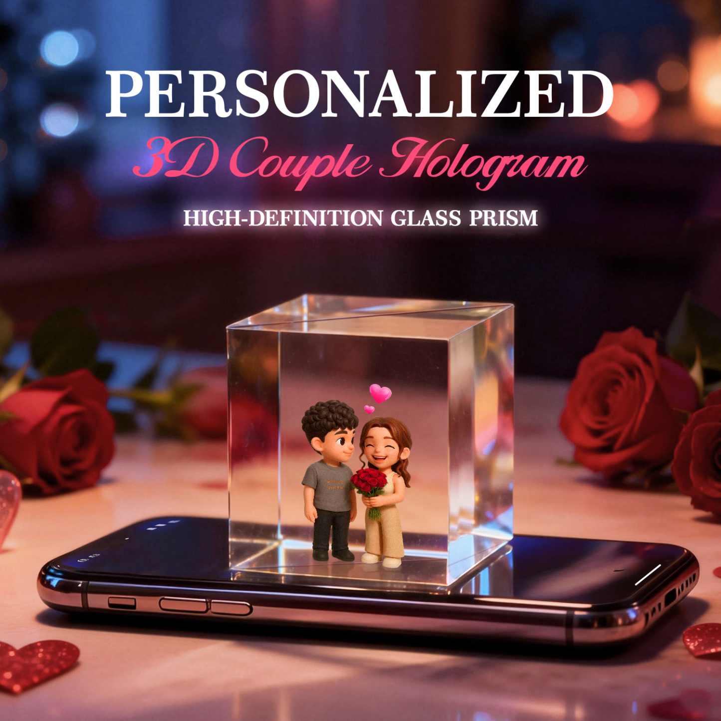 Holographic Lumina Boxes For Lovers | High-Transmittance Holographic Material Image Holographic House Valentine's Day Gift - MyMoonLampAu