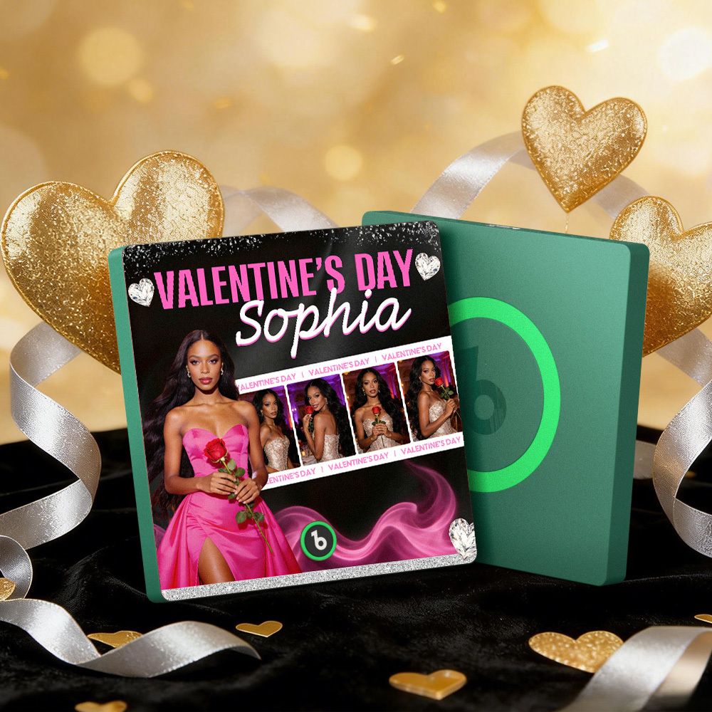 Custom Music Fridge Magnets Colorful Frame Album Fridge Magnet Can Play Songs Heart And Balloon Valentine's Day Gift - MyMoonLampAu