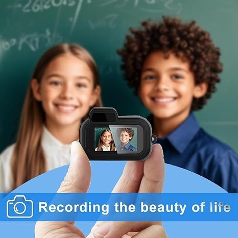 Keychain Camera, 1080P Mini Pixel Camera, Micro Mini DV/Camcorder, Portable Chain Camera with Eight Filters, Long Battery Life for Indoor and Outdoor use