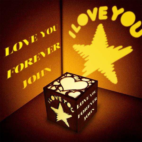 Gifts for Him Personalised Lantern Box Custom Projection Light