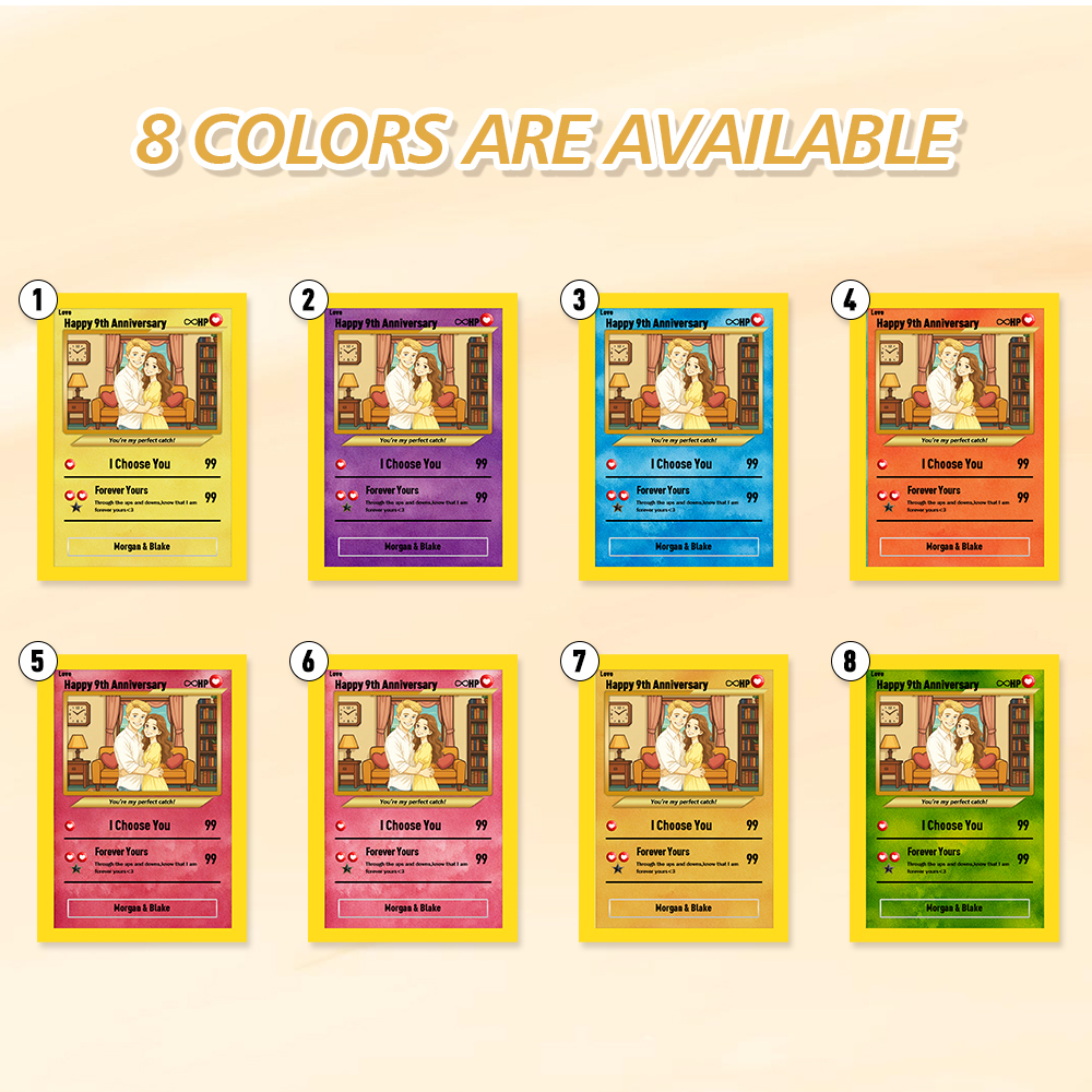 Custom Card Anniversary Present Turn Your Photo into a Unique Collectible - MyMoonLampAu