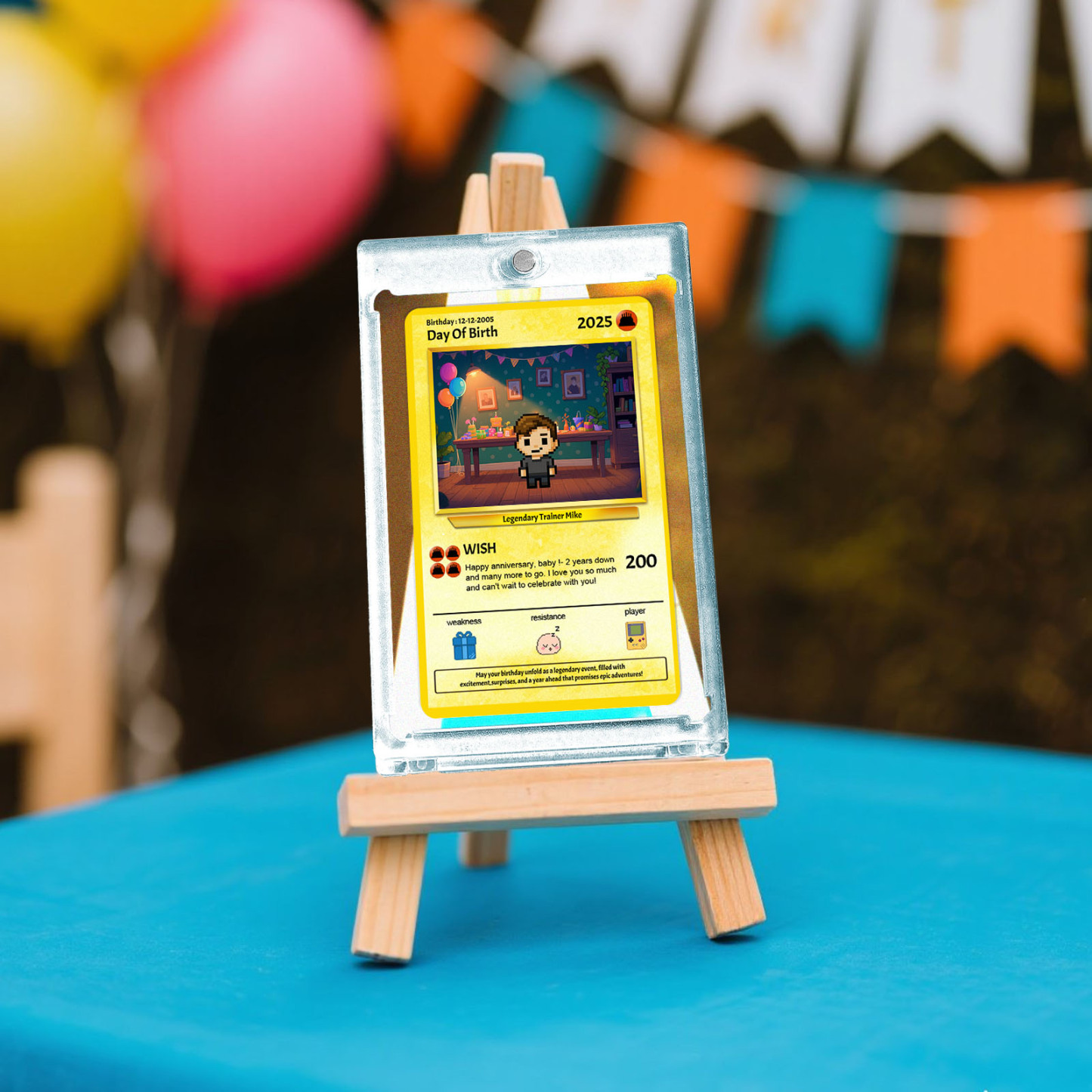 Personalized Photo Text Birthday Cards Personalized Card For Kid Birthday Gift Boyfriend Gift Birthday Keepsake Happy Birthday Poke Card - MyMoonLampAu