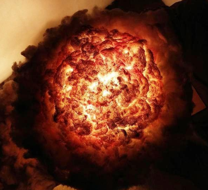 Nuclear Explosion Mushroom Cloud Lamp, Decoration lamp, Home Art Table Lamp