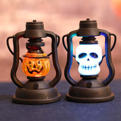 Halloween Kerosene Lantern Carnival Courtyard Hanging Decoration Pumpkin Lamp Gifts for Kids