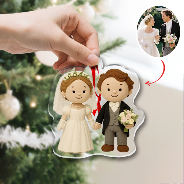 Custom 3d Effects Christmas Ornament Custom Family Face & Name Decor Ornaments Xmas Gifts For Lover For Family - MyMoonLampAu
