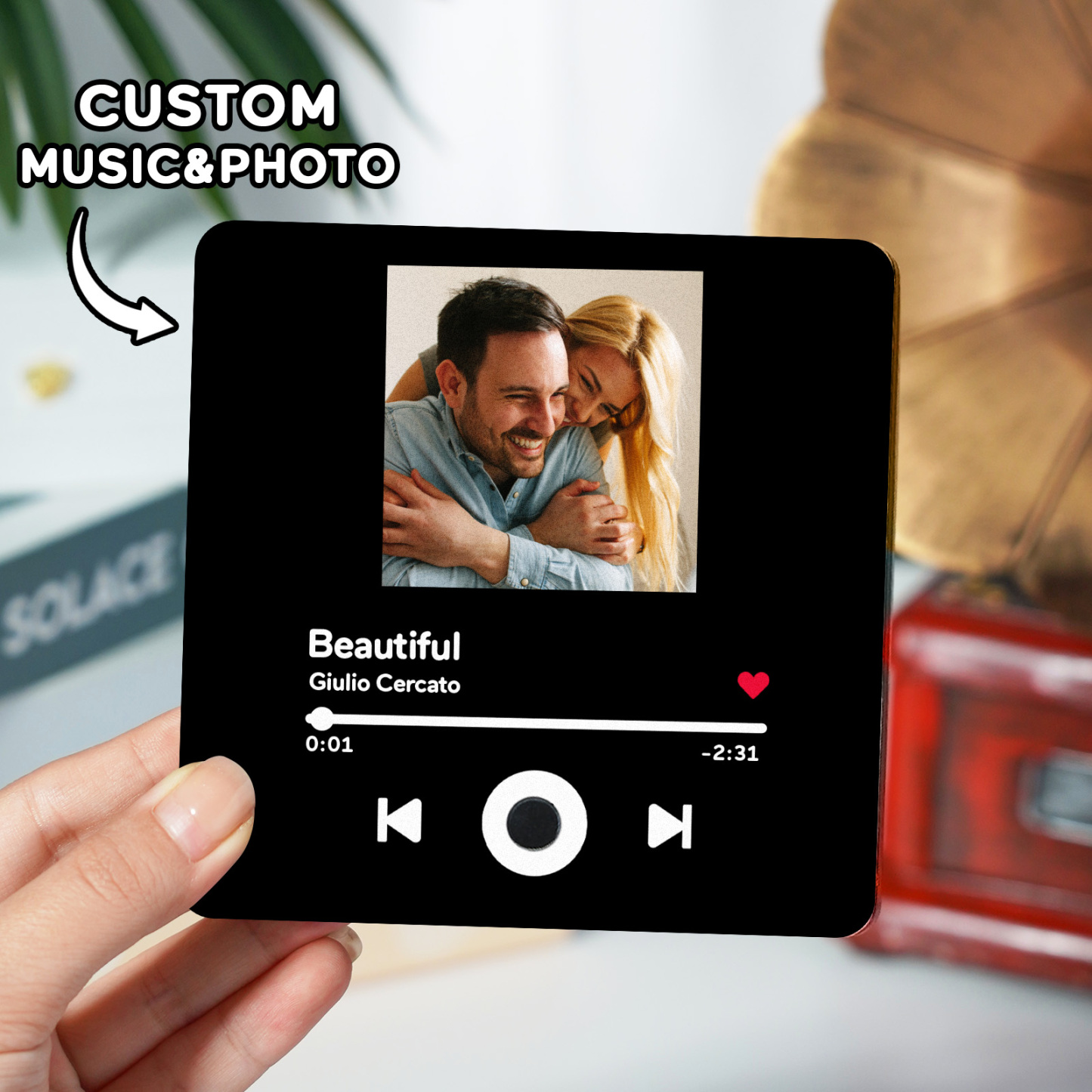 Mother's Day Personalized Photo Album Fridge Magnet Music Wall Photo Sticker Music Movement That Can Be Played Without Cell Phone Music Fridge Magnet Pro Can Play Songs - MyMoonLampAu