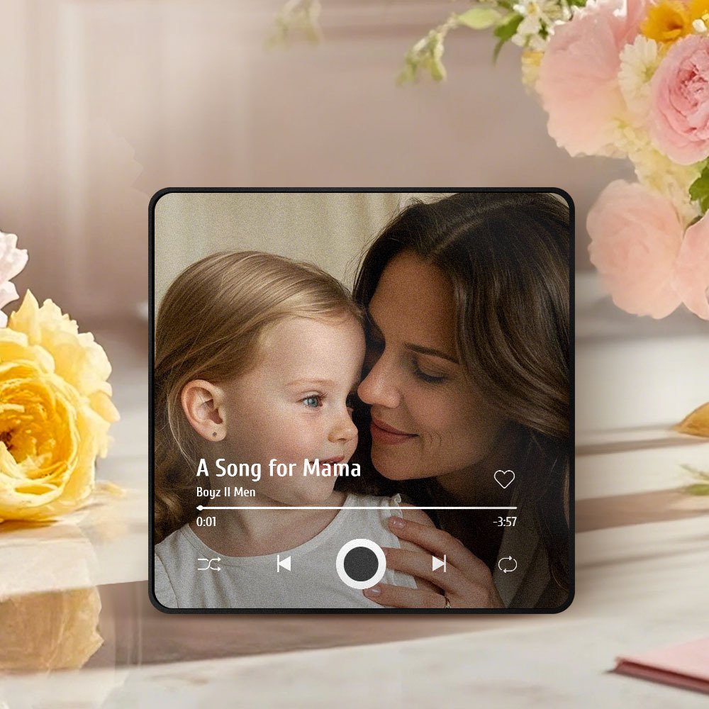 Mother's Day Personalized Photo Album Fridge Magnet Music Wall Photo Sticker Music Movement That Can Be Played Without Cell Phone Music Fridge Magnet Pro Can Play Songs - MyMoonLampAu