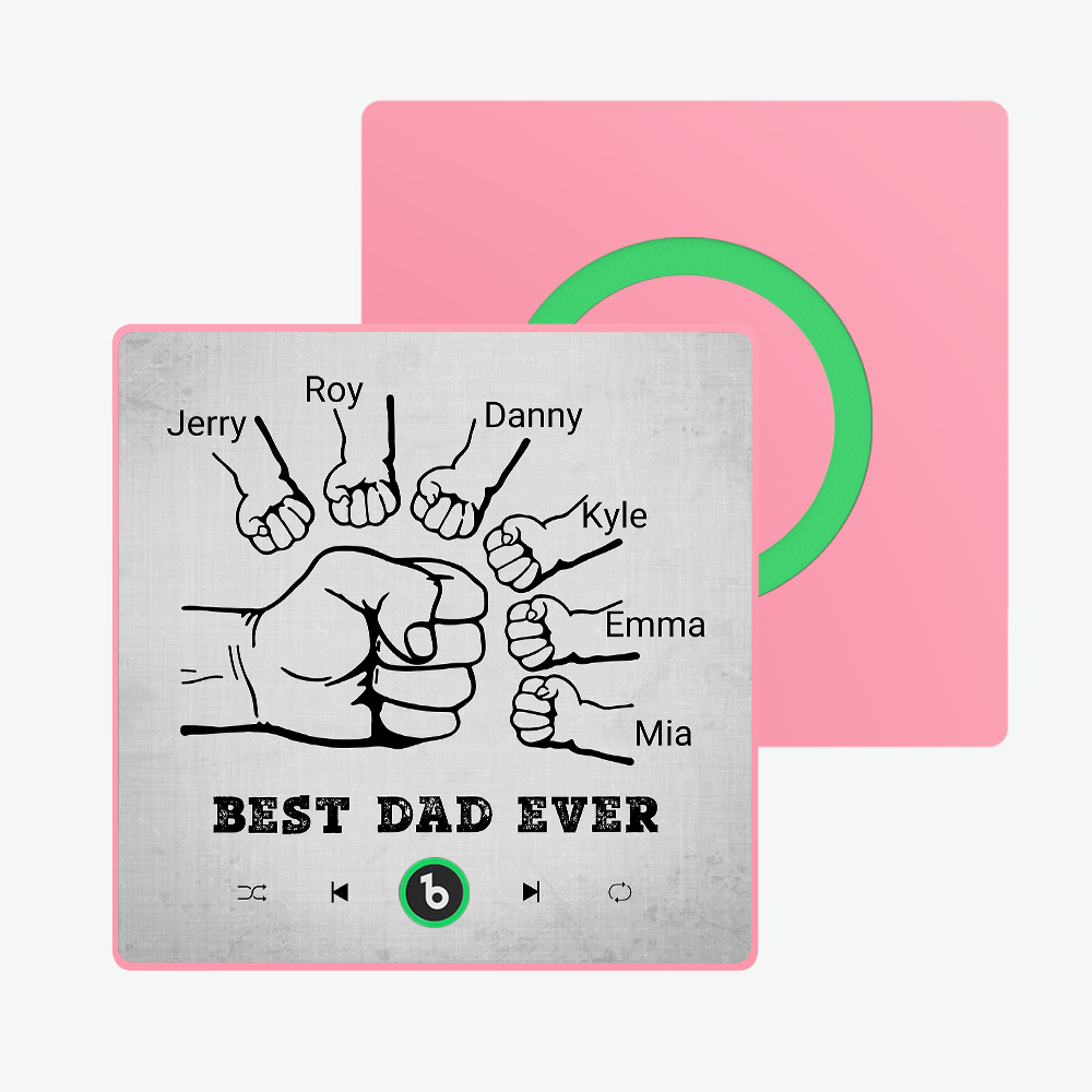 Father's Day Gift Custom Music Fridge Magnet Colorful Frame Album Fridge Magnet Music Wall Photo Sticker Can Play Songs Gift for Dad - MyMoonLampAu