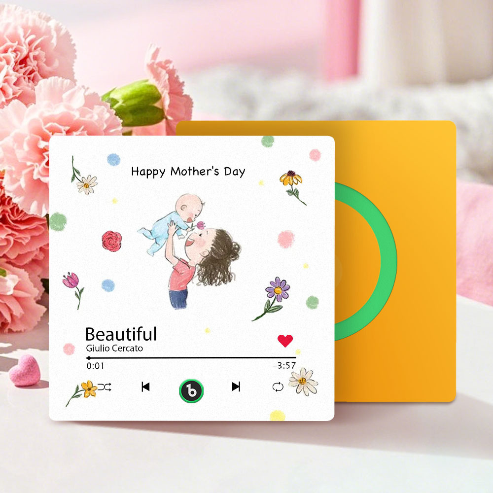 Custom Mother's Day Music Fridge Magnet Personalized Frame Gift for Mom - MyMoonLampAu