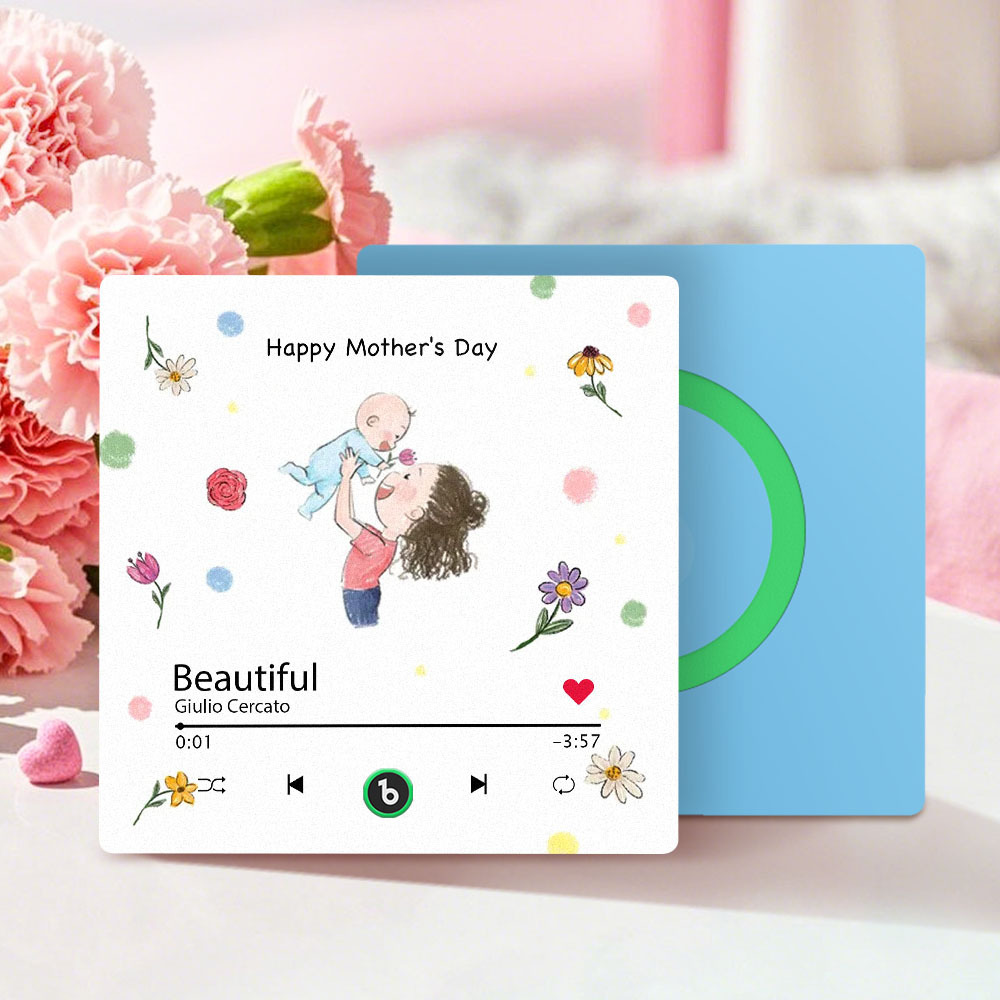 Custom Mother's Day Music Fridge Magnet Personalized Frame Gift for Mom - MyMoonLampAu